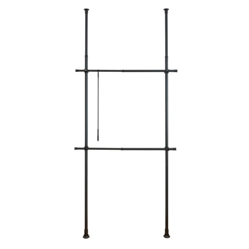 Teleskop-Garderobensystem Herkules Basic Schwarz Teleskop-Garderobensystem Herkules Basic Schwarz