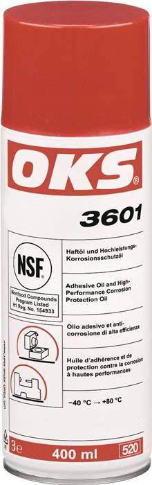 Haftöl-/Hochleistungskorrosionsschutzöl OKS3601 gelbbraun NSF H1 400ml Spraydose
