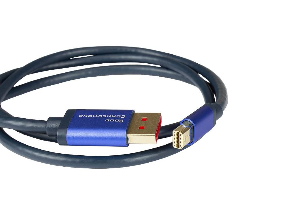Good Connections® DisplayPort 1.4 an Mini Displayport 1.4 SmartFLEX Kabel, 8K UHD-2 / 4K UHD, Aluminiumgehäuse, CU