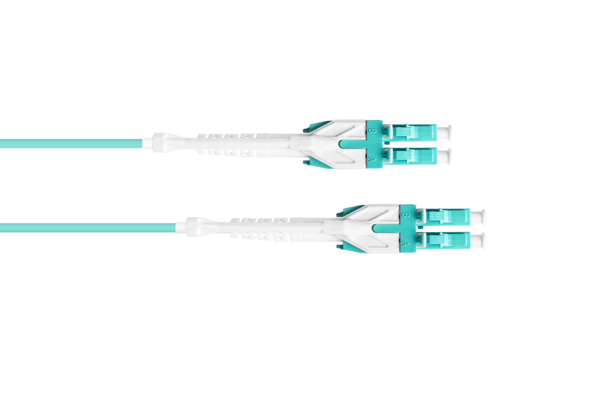 Patchkabel LWL Duplex OM3 (Multimode, 50/125) LC/LC, UNIBOOT, LSZH, austauschbare Polarität, 30m, Good Connections®