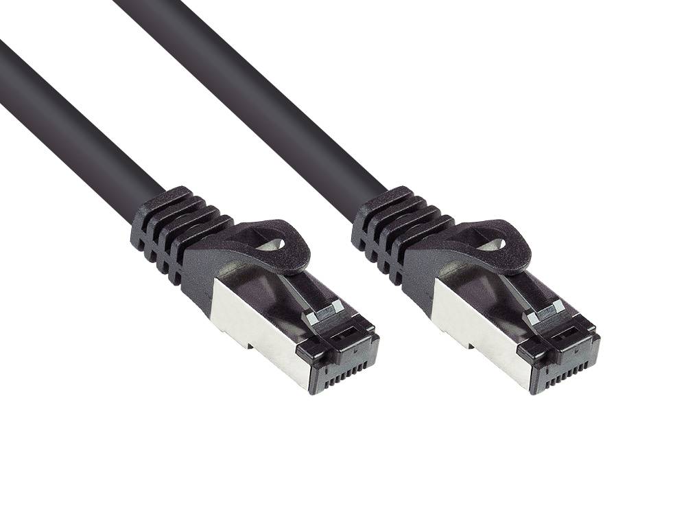 Good Connections® RNS® INDUSTRIE (PUR) Patchkabel SmartFLEX, Cat.6A, S/FTP, PiMF, LSZH, CU, schwarz, 50 m, Good Connec