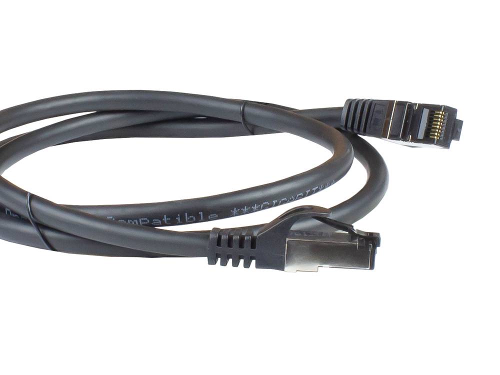Good Connections® RNS® INDUSTRIE (PUR) Patchkabel SmartFLEX, Cat.6A, S/FTP, PiMF, LSZH, CU, schwarz, 50 m, Good Connec
