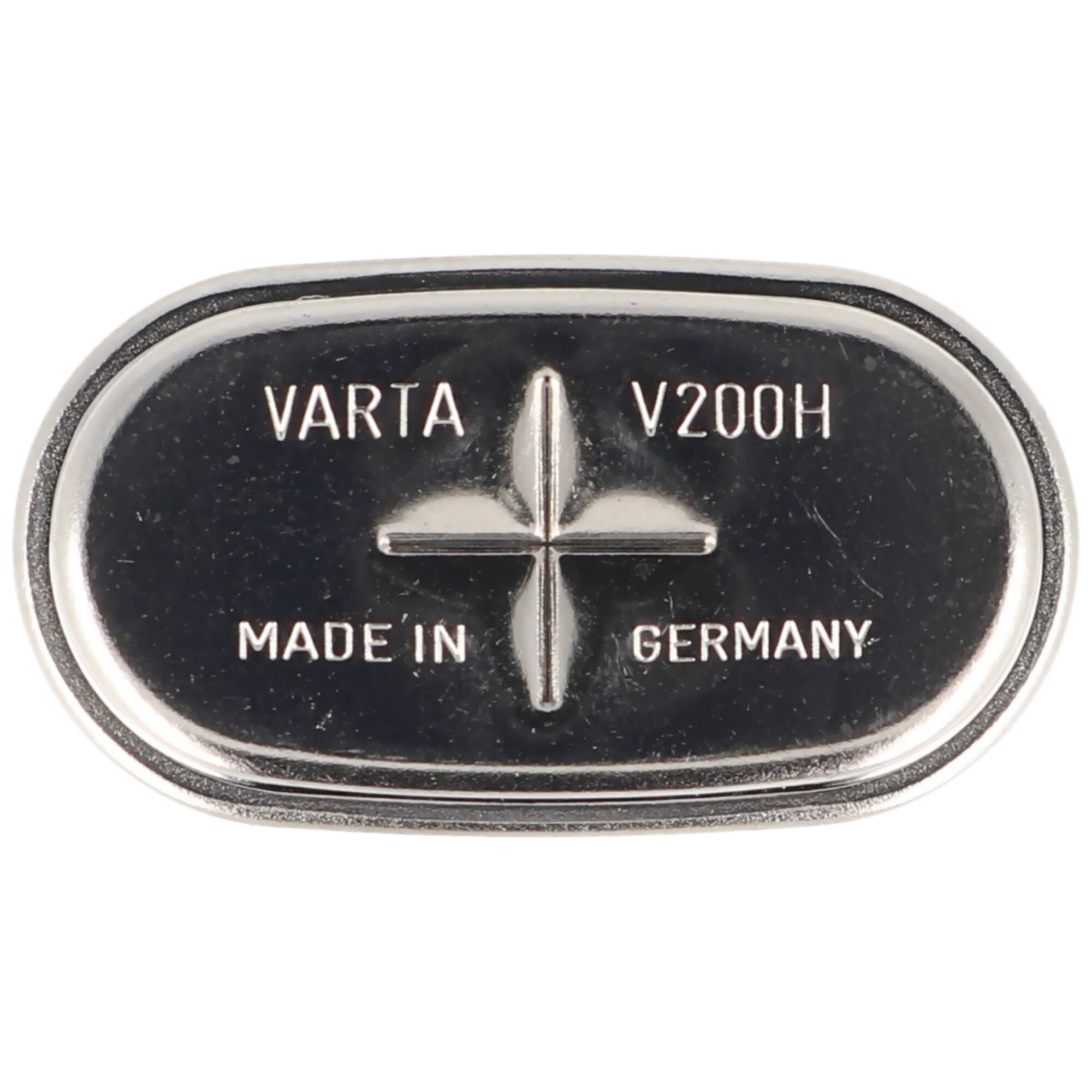 Varta V200H NiMH Akku Knopfzellenakku 200mAh Abmessungen 14,1 x 25,6 x 7,4mm