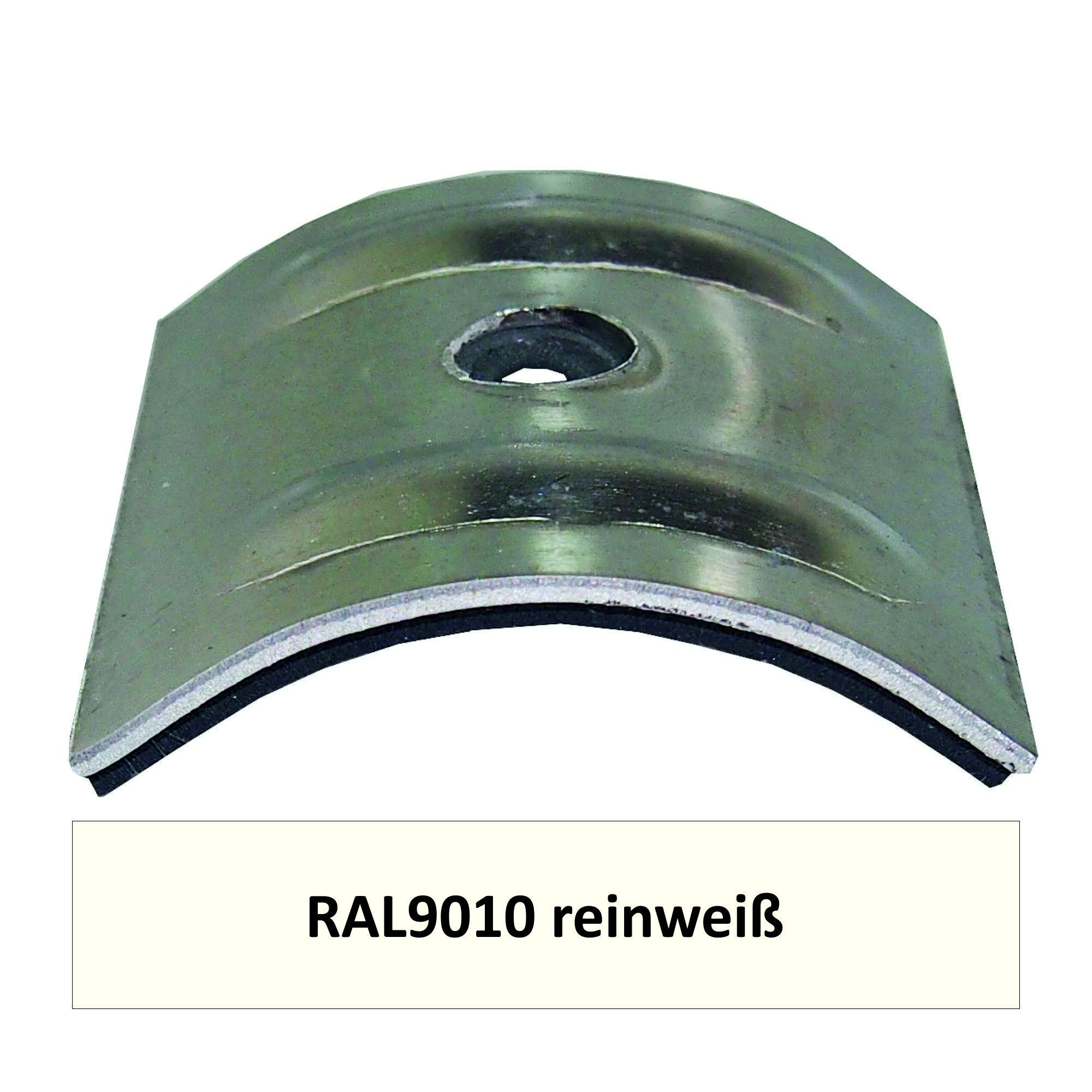 Kalotten für Welle 18/76, Alu RAL9010 reinweiß / Pck a 100 Stück