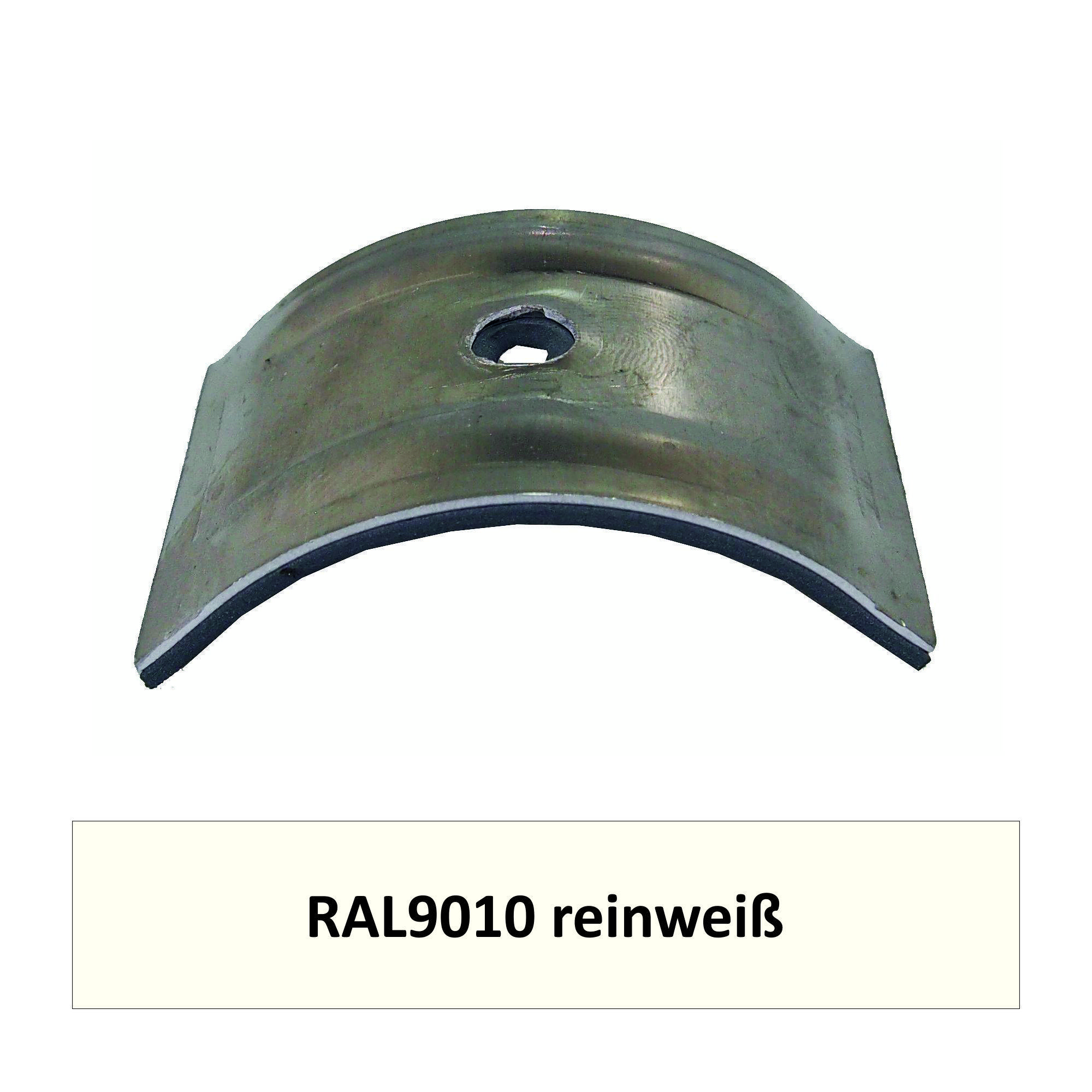 Kalotten für Welle 150/50, Alu RAL9010 reinweiß / Pck a 100 Stück