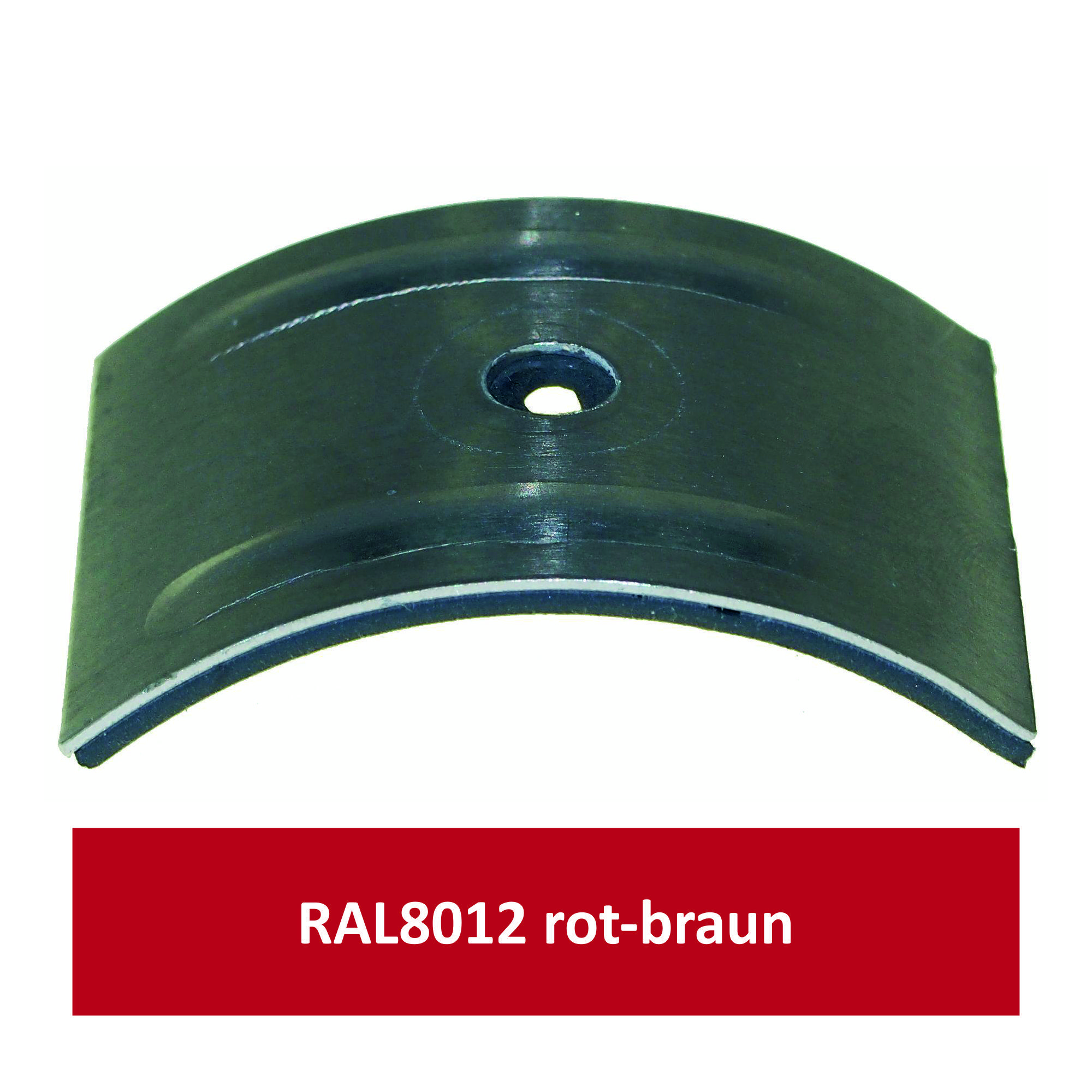 Kalotten für Welle 130/30, Alu RAL8012 rotbraun/ Pck a 100 Stück