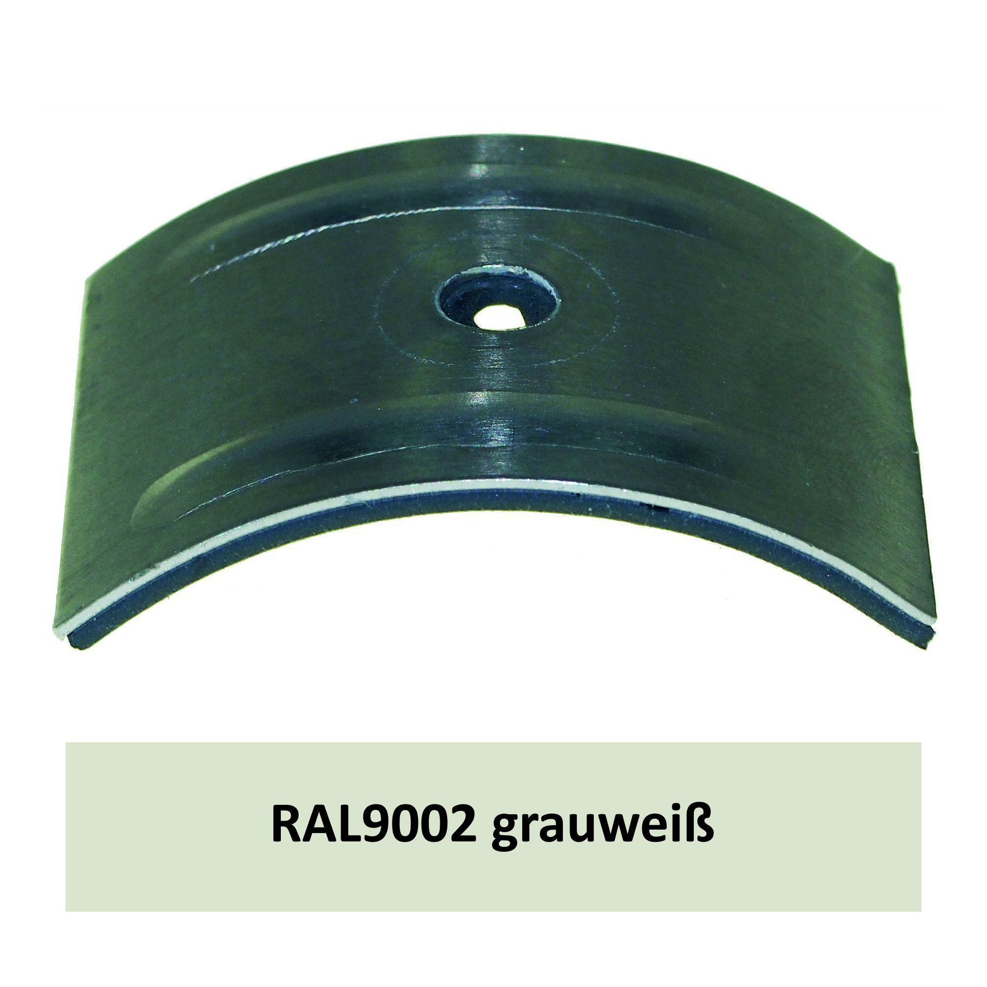 Kalotten für Welle 130/30, Alu RAL9002 grauweiß / Pck a 100 Stück