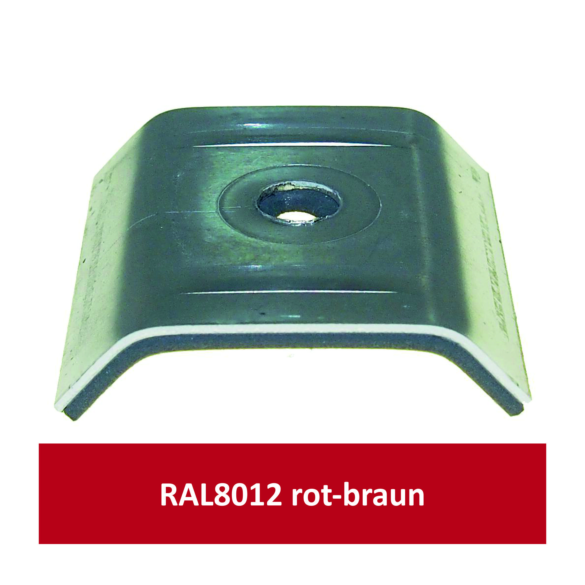 Kalotten für 39/333, Alu RAL8012 rotbraun/ Pck a 100 Stück