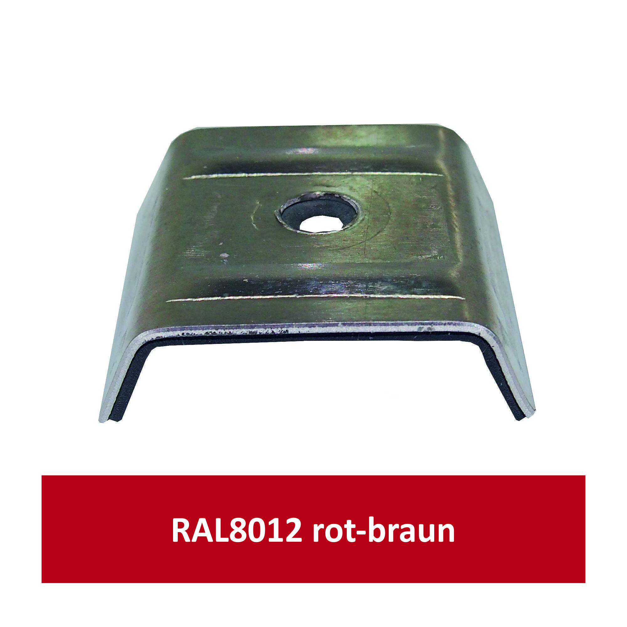 Kalotten für Kingspan, Alu RAL8012 rotbraun/ Pck a 100 Stück