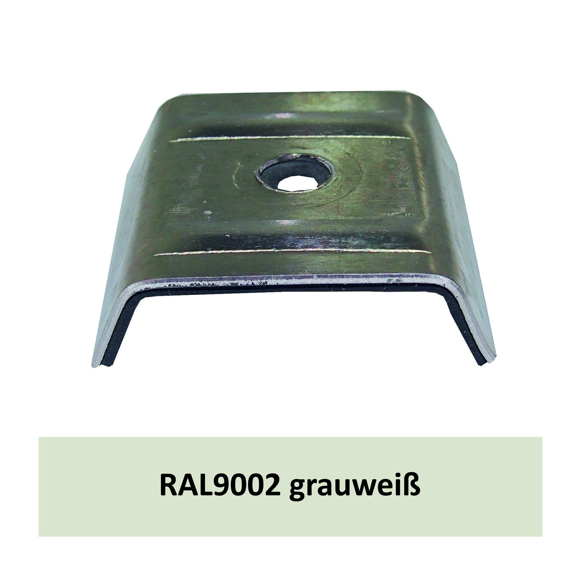 Kalotten für Kingspan, Alu RAL9002 grauweiß / Pck a 100 Stück