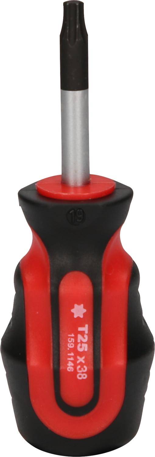 KS TOOLS ERGOTORQUEplus Schraubendreher, T25, kurz