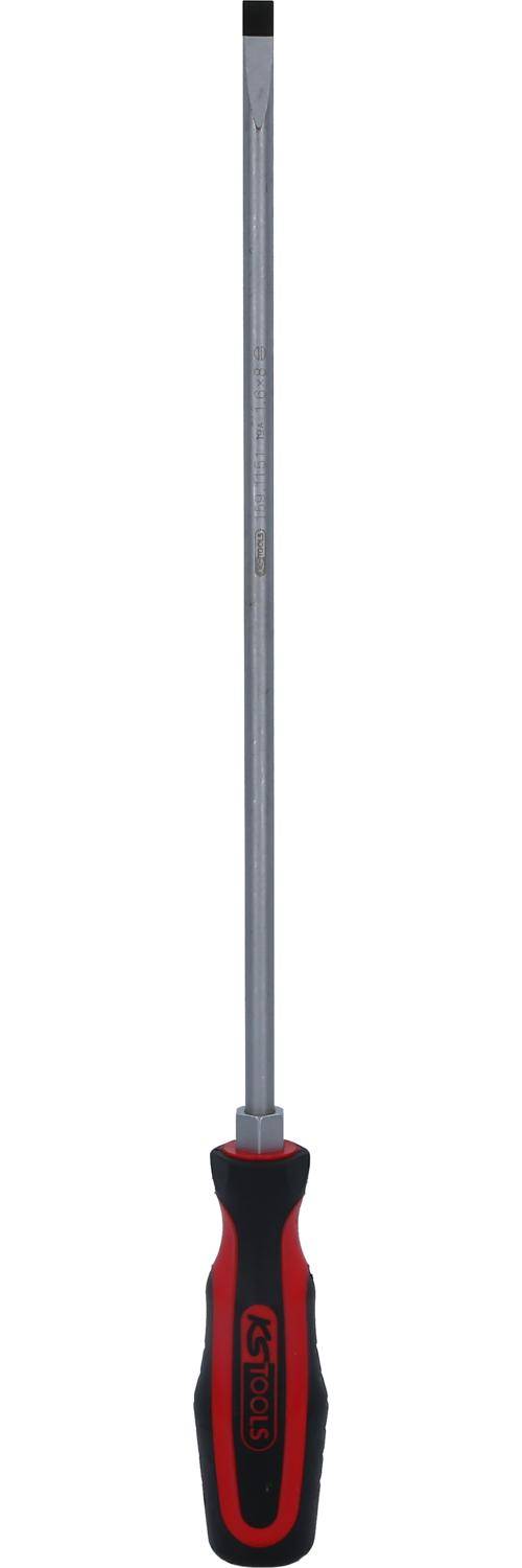 KS TOOLS ERGOTORQUEplus Schlitz-Schraubendreher, 8mm, 405mm lang