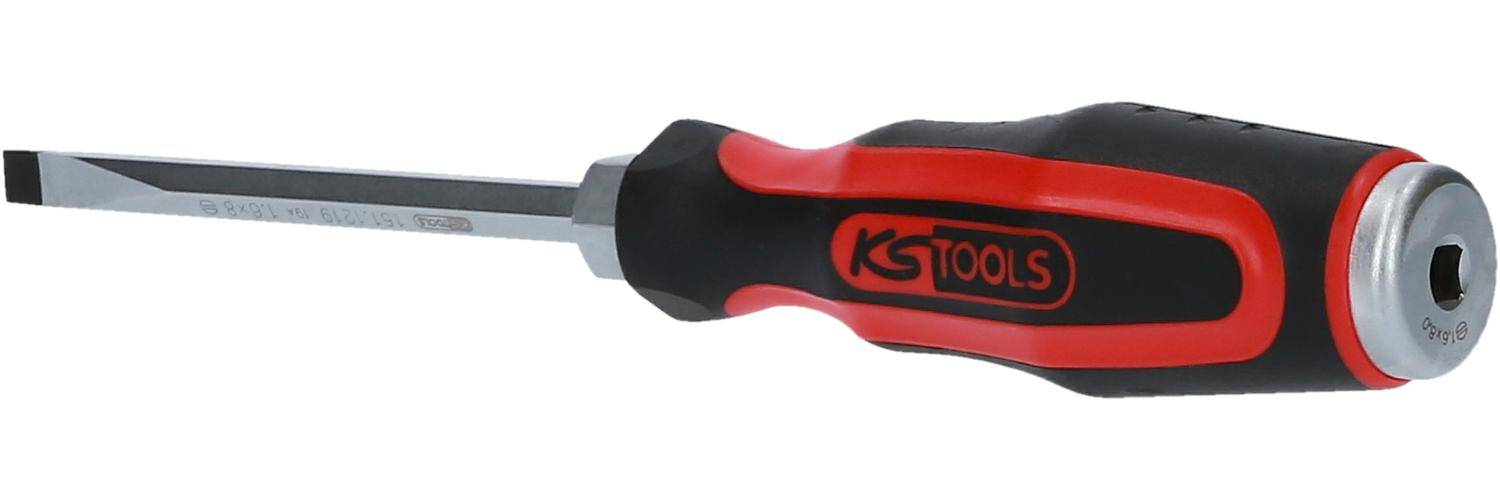 KS TOOLS ERGOTORQUEmax Schlitz-Schraubendreher, 8,0mm, 310mm