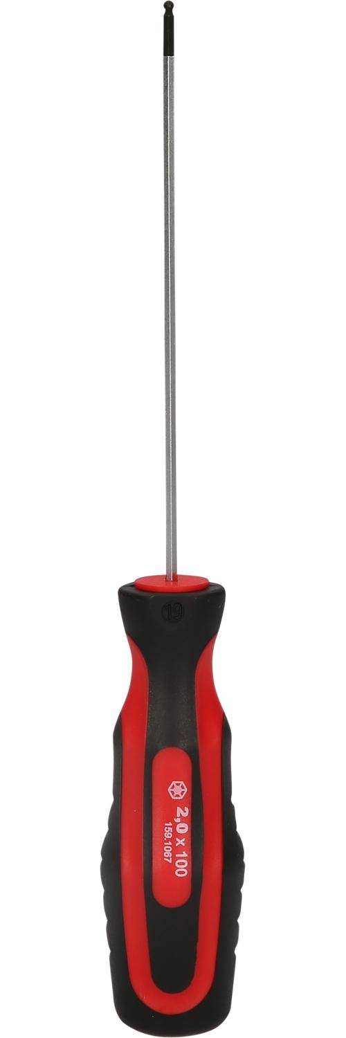 KS TOOLS ERGOTORQUEplus Schraubendreher Innensechskant mit Kugelkopf,