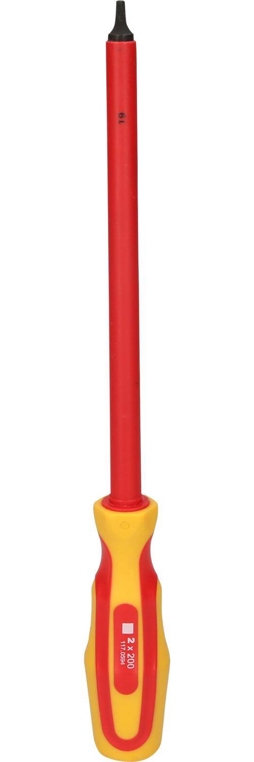KS TOOLS ERGOTORQUE VDE Innenvierkant-Schraubendreher #2, 315mm