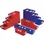 Regalkasten VKB L300xB93xH83mm blau PP LA-KA-PE Regalkasten VKB L300xB93xH83mm blau PP LA-KA-PE