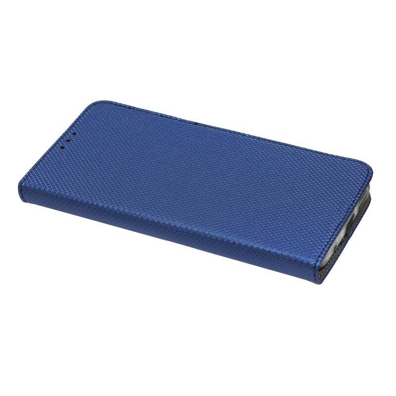 Elegante Buch-Tasche Hülle Smart Magnet für MOTOROLA MOTO G9 PLAY Leder Optik Wallet Book-Style Cover Schale Blau