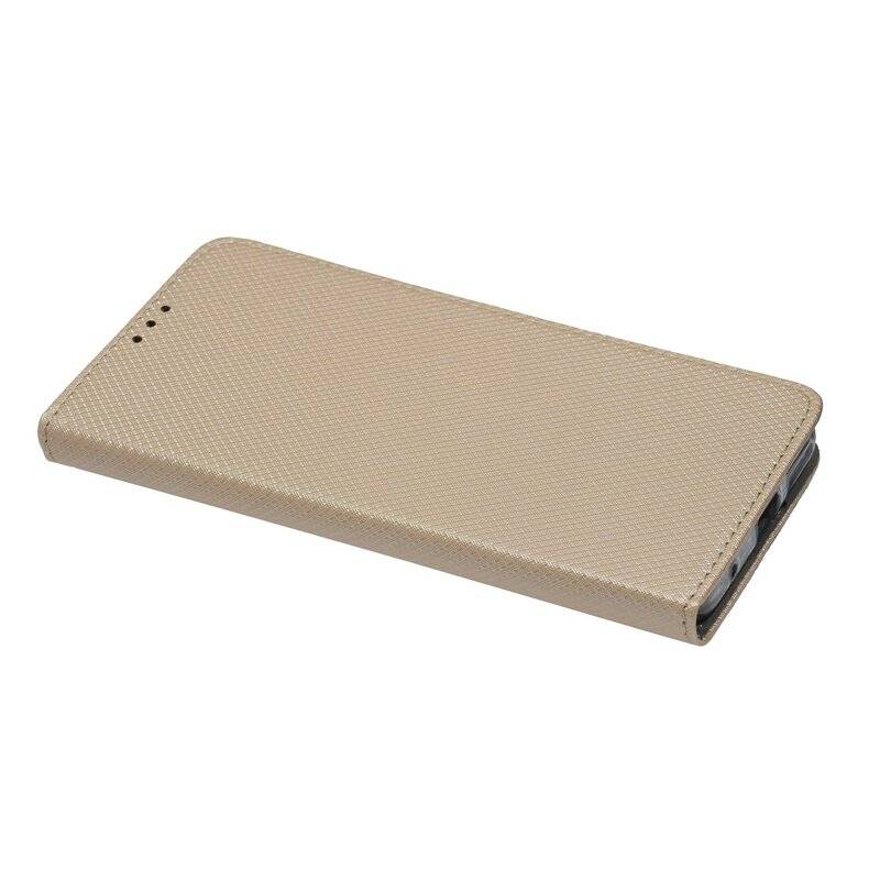Elegante Buch-Tasche Hülle Smart Magnet für MOTOROLA MOTO G9 PLAY Leder Optik Wallet Book-Style Cover Schale Gold