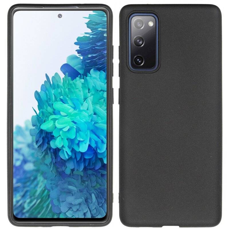 Silikon Hülle Basic für Samsung Galaxy S20 FE (G780F) Case TPU Soft Handy Cover Schutz Matt-Schwarz