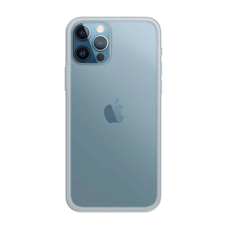 Silikon Hülle Basic für iPhone 12 Pro Max Case TPU Soft Handy Cover Schutz Transparent