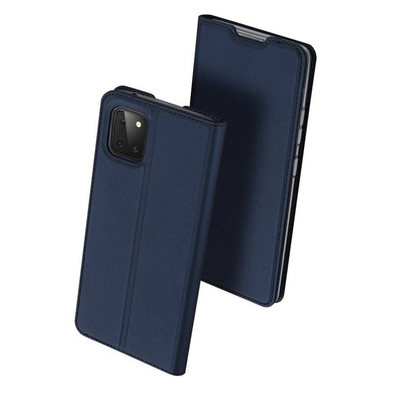 Buchtasche "Dux Ducis" für iPhone 12 Mini Handyhülle Etui Brieftasche Schutzhülle mit Standfunktion, Kartenfach Blau