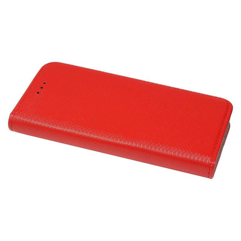 Buch Tasche "Smart" für iPhone 12 Mini Handy Hülle Etui Brieftasche Schutzhülle mit Standfunktion, Kartenfach Rot