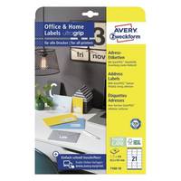 Avery Zweckform Office & Home Etiketten Sparpaket für Adressetiketten und Aktenordner-Etiketten, mit Produktverpackungsabbildung mit Größe 21 Blatt.