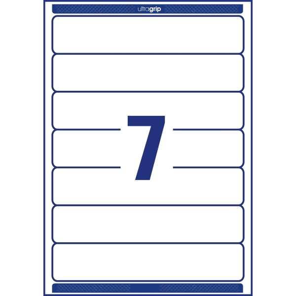 Ordnerrücken-Etiketten kurz/schmal 38x192mm RC weiß VE=70 Etiketten