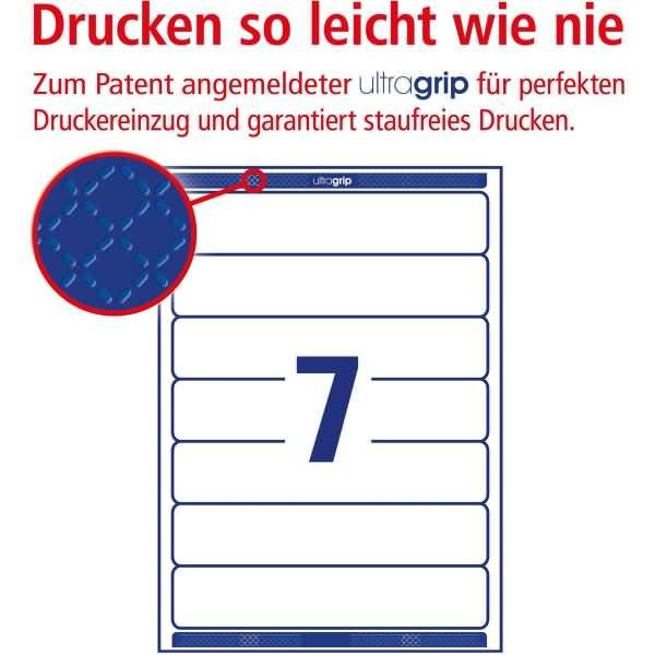 Ordnerrücken-Etiketten kurz/schmal 38x192mm RC weiß VE=70 Etiketten