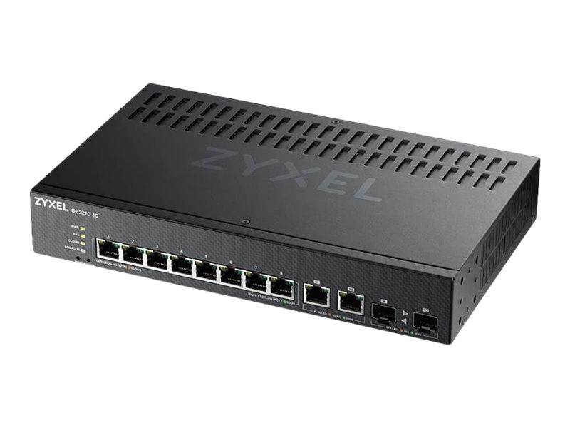 Zyxel GS2220-10 - Switch - managed - 8 x 10/100/1000 + 2 x Kombi-Gigabit-SFP