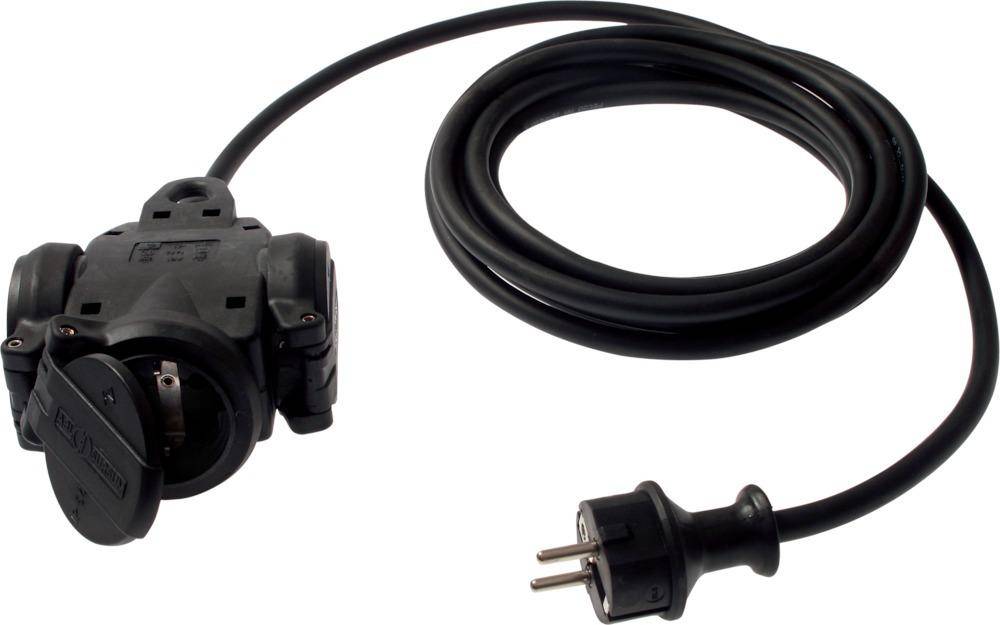 Dreiwegekupplung m. 10 m Leitung H07RN-F 3 G 1,5 - Artikel: 4011160604560