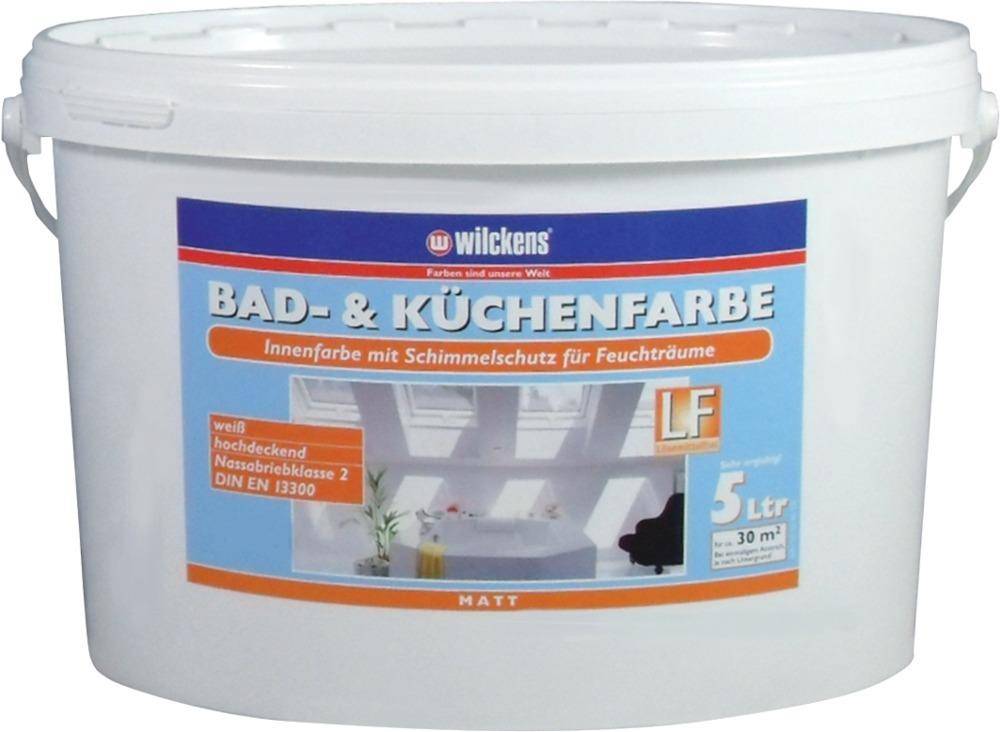 Bad- u. Küchenfarbe weiss5 ltr.