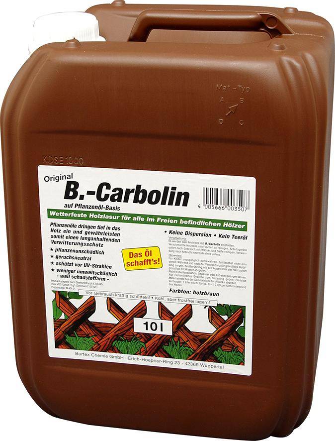B.-Carbolin Holzanstrich 10 l Kst.-Kan.