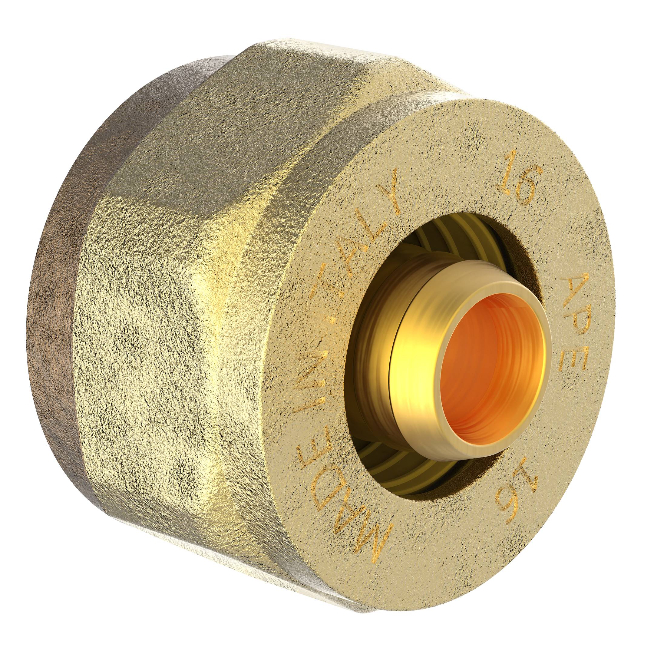 MS Verschraubung, blank, 16 mm x 1/2"IG, Klemmfitting für MSVR