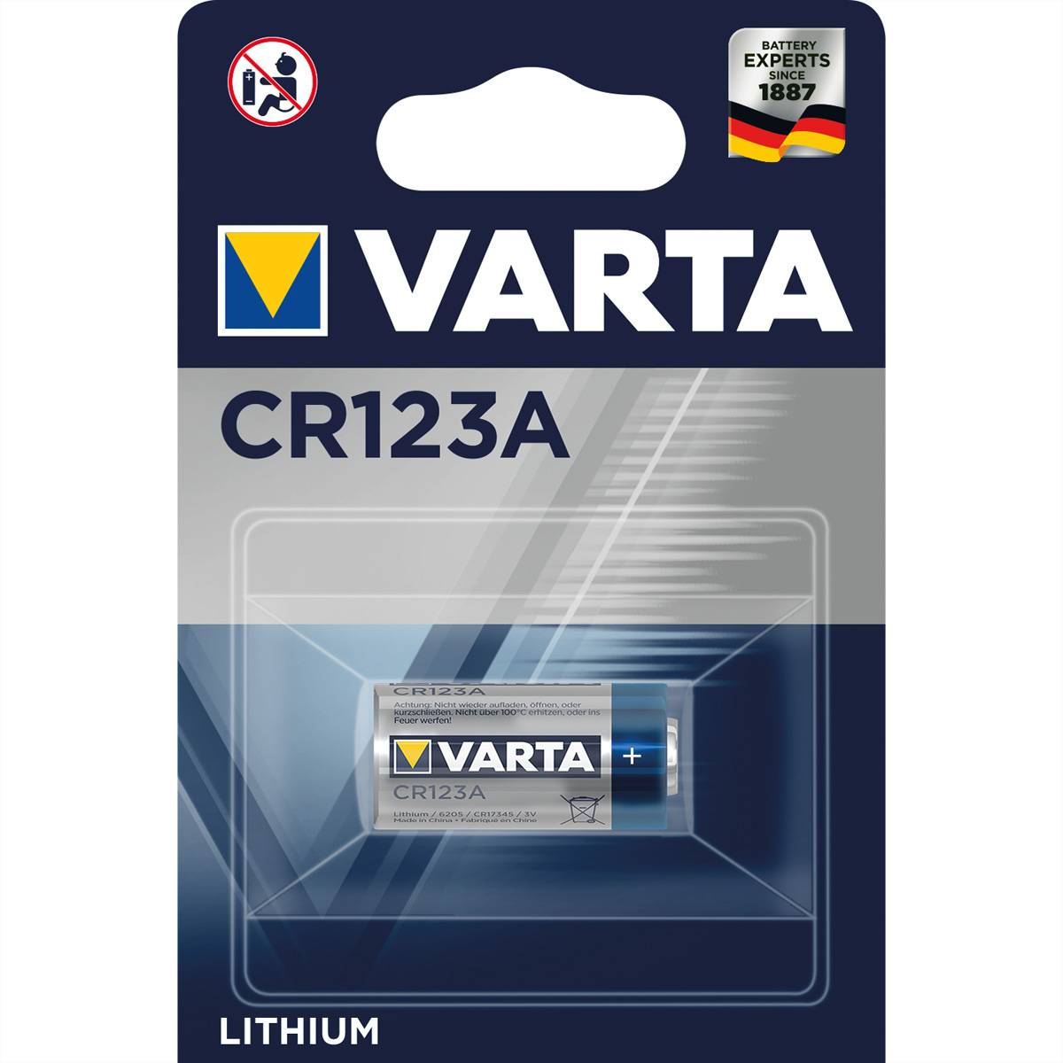 Varta Photo Lithium - Batterie CR123A - Li