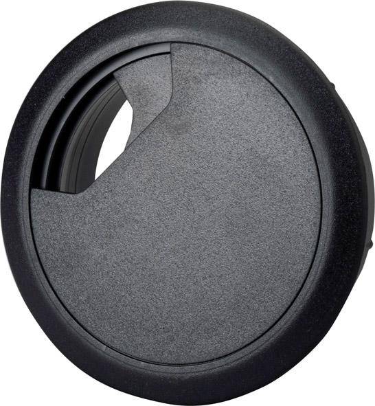 Kabeldurchführung ABS schwarz, 72x60x21 mm