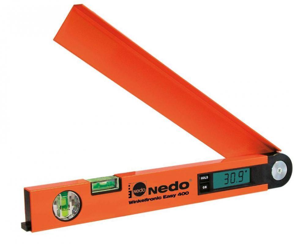 Nedo Winkelmesser "Winkeltronic Easy" - Schenkellänge 400 mm - Messbereich 0° bis 200° - Preis per Stück