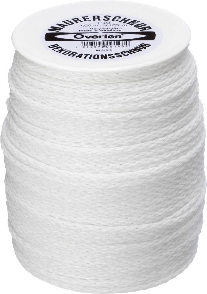 Maurerschnur PE 3,0mm 100m weiß Overmann