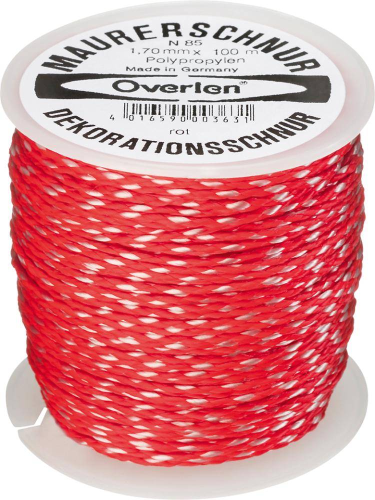 Maurerschnur PP 1,7mm 100m rot Overmann