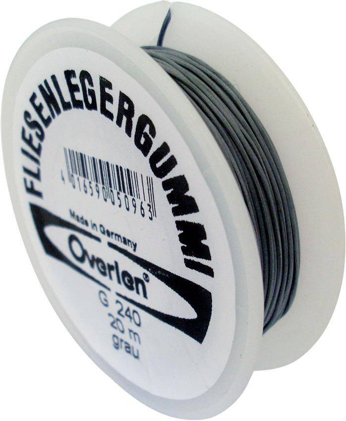 Fliesenleger Gummi 20m grau Overmann