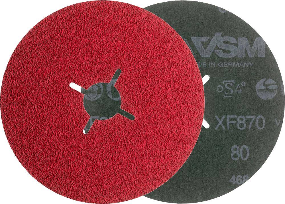 Fiberschleifscheibe Keramik 180mm K100 VSM