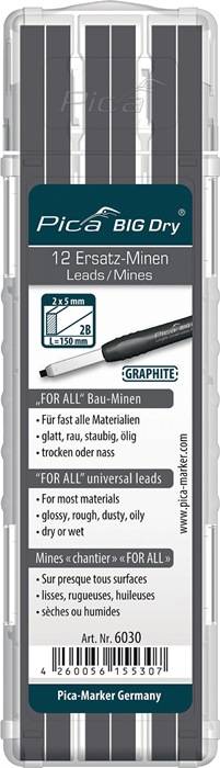 Minen-Set Pica BIG-Dry 12x graphit universell 12 Minen/Set