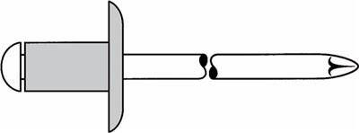 Gesipa Blindniet Al/St 4x8mm Grosskopf K12 KS 3,0-5,0mm (Pack mit 500 St) (1433518)