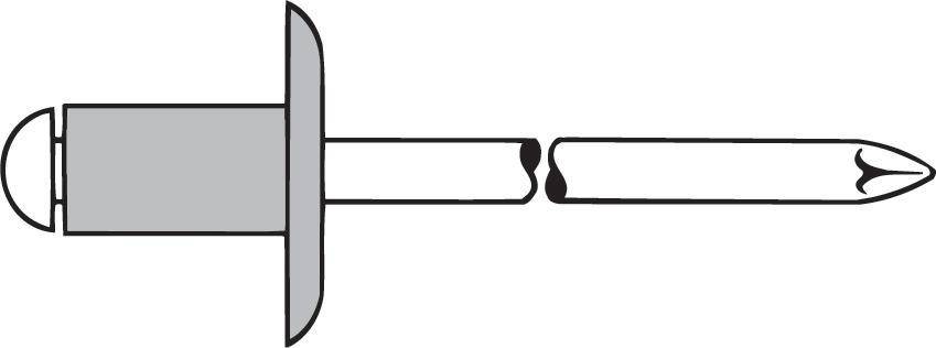 Blindniet Alu Grosskopf K16 4,8x12mm Gesipa