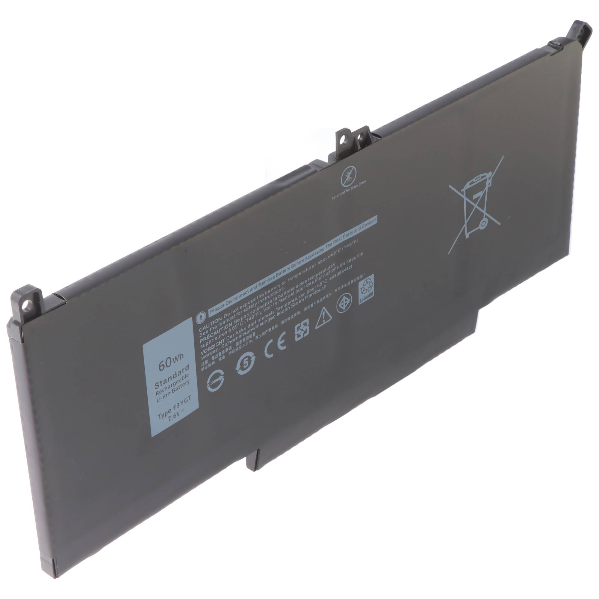 Akku passend für Dell Latitude E7480 Li-Polymer 7,6V 7895mAh 60,0Wh