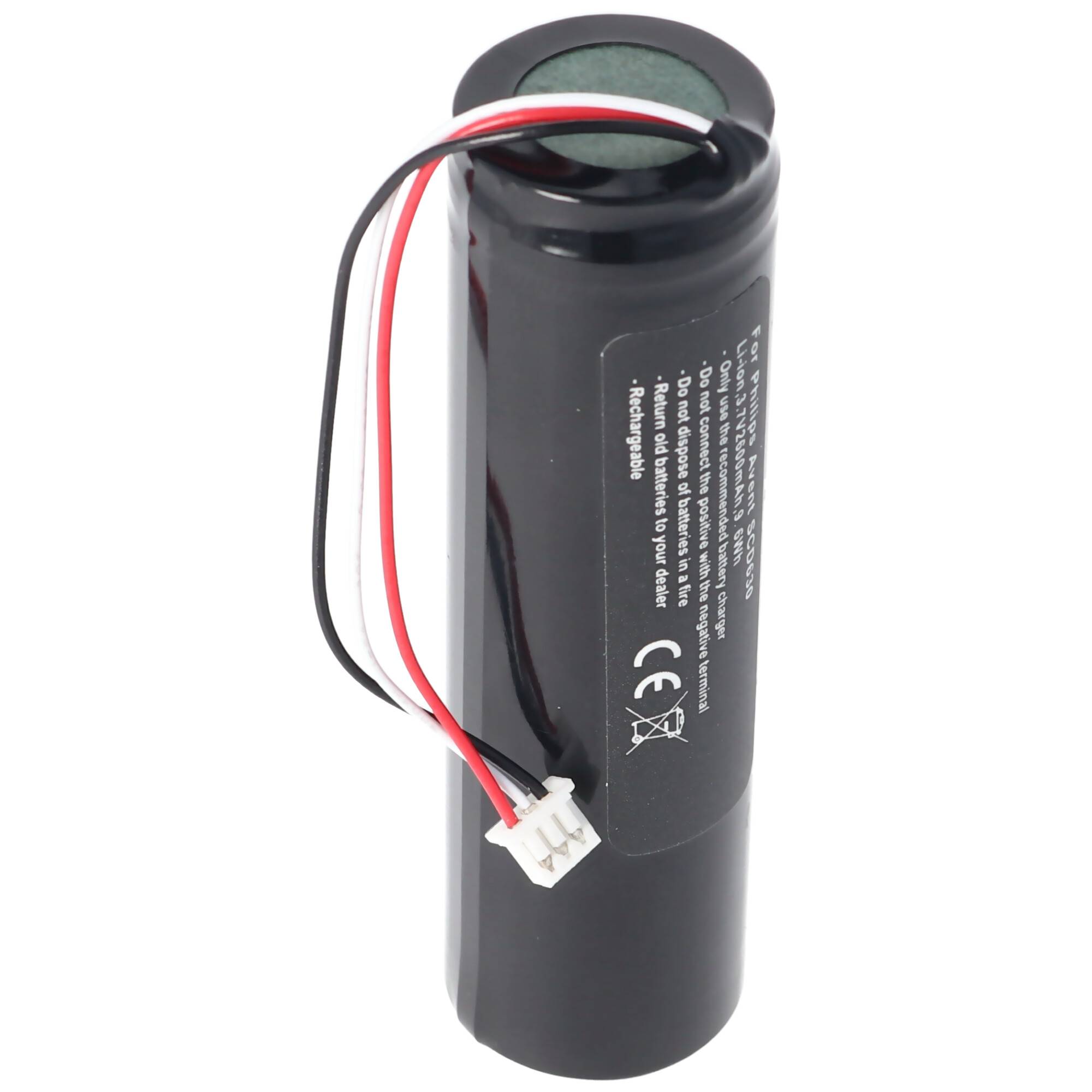 Akku passend für Philips Avent SCD630 NTA3459-4, NTA3460-4 Li-ion, 3,7V, 2600mAh, 9,6Wh