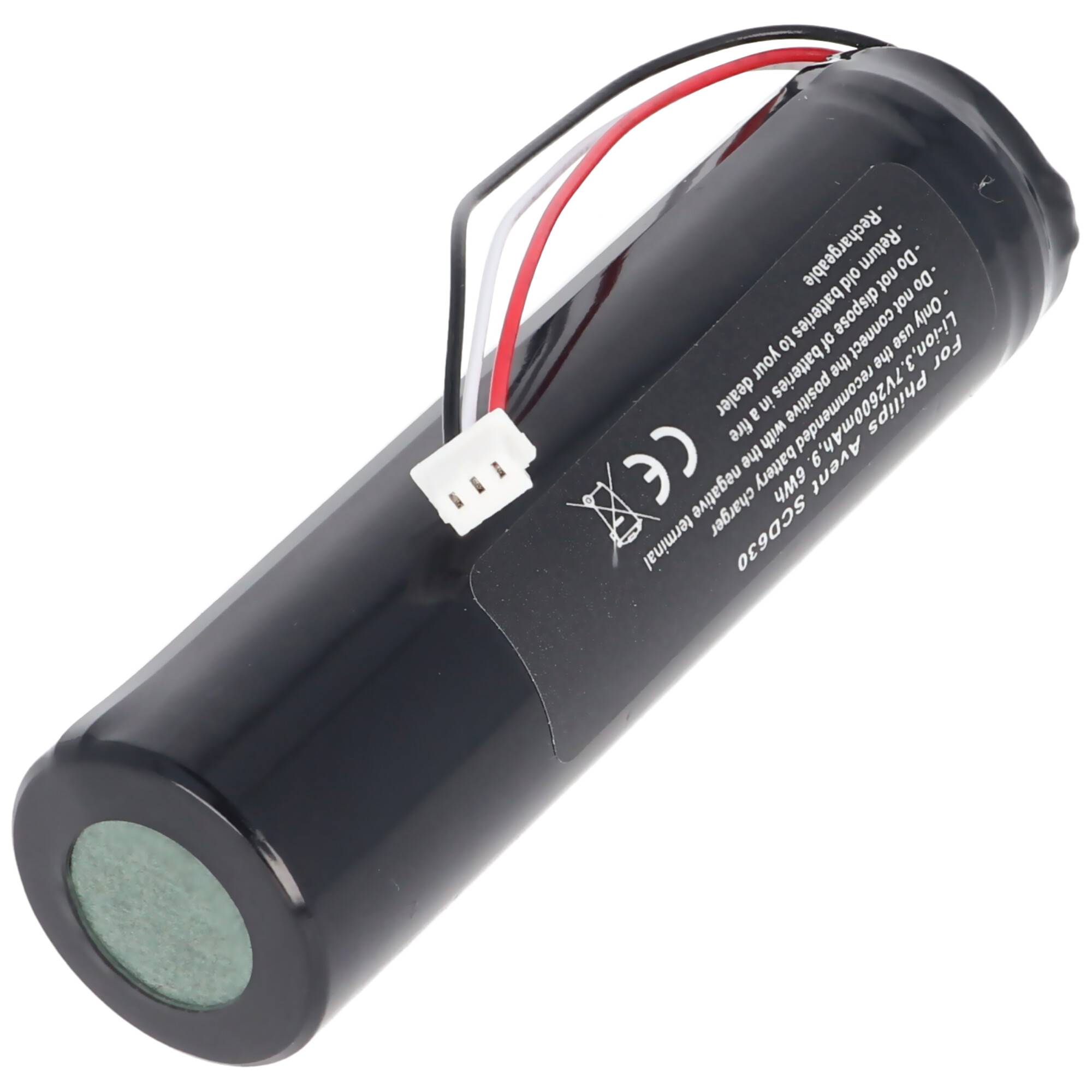 Akku passend für Philips Avent SCD630 NTA3459-4, NTA3460-4 Li-ion, 3,7V, 2600mAh, 9,6Wh