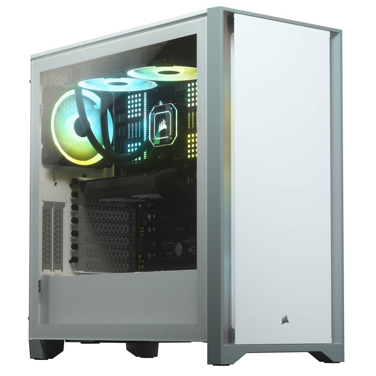 CORSAIR 4000D - Tower - ATX - Seitenteil mit Fenster (gehärtetes Glas)