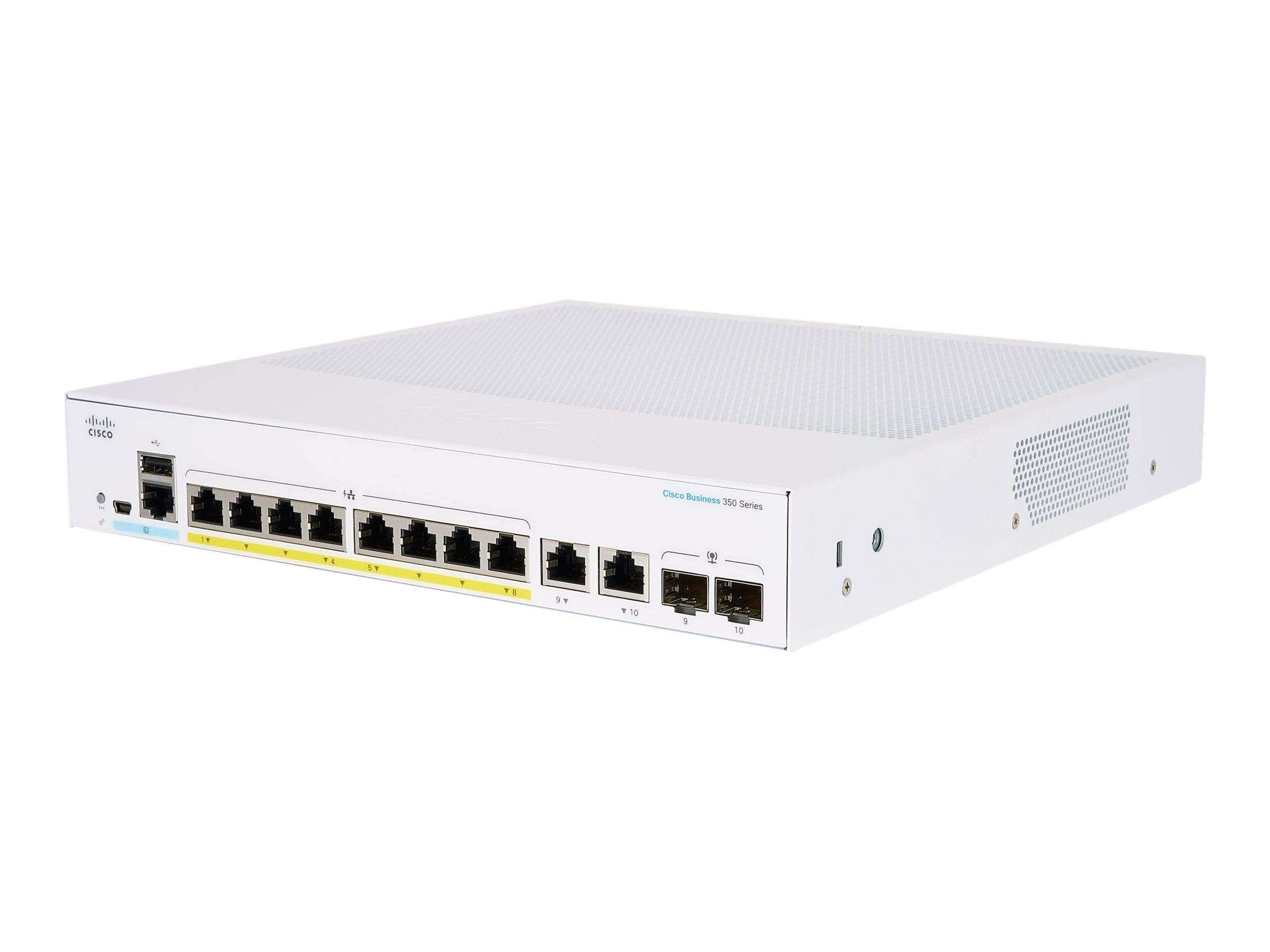 Cisco Business 350 Series 350-8FP-2G - Switch - L3 - managed - 8 x 10/100/1000 (PoE+)
