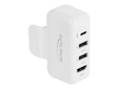 DeLOCK Adapter for Apple power supply with PD and HDMI 4K - Dockingstation - USB 3.0 - HDMI - für Apple USB-C (61 Watt, 96 Watt)